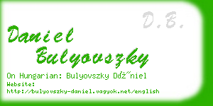 daniel bulyovszky business card